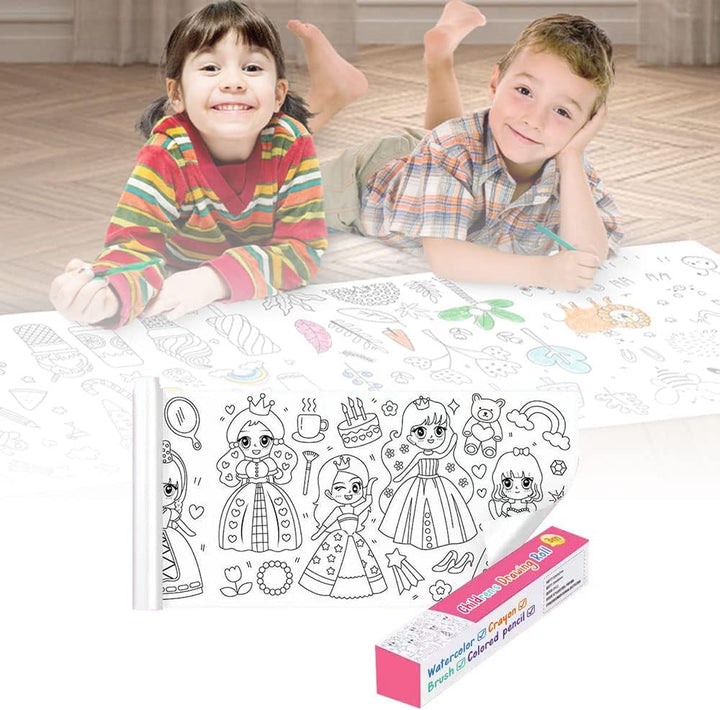 ROLLO PAPEL PARA NIÑOS COLOREAR  30 X 300 CM 🤩😱 - ENVÍO GRATIS