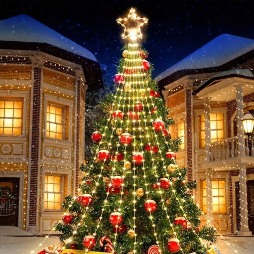 ESTRELLA CASCADA SOLAR LED🎄😍 - ENVÍO GRATIS