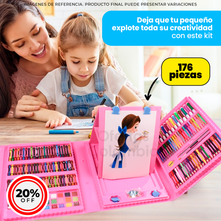 KIT DE ARTE PARA NIÑOS 😍🎨 - ENVÍO GRATIS